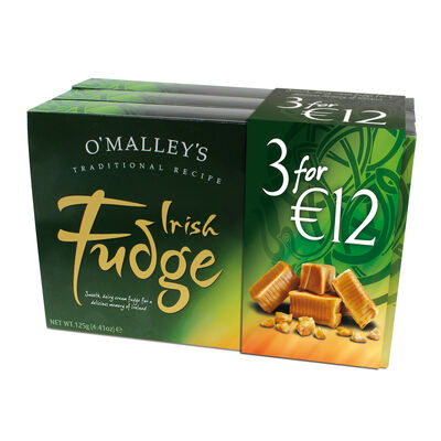 O'Malley's Irish Fudge 3 X 200G Boxes